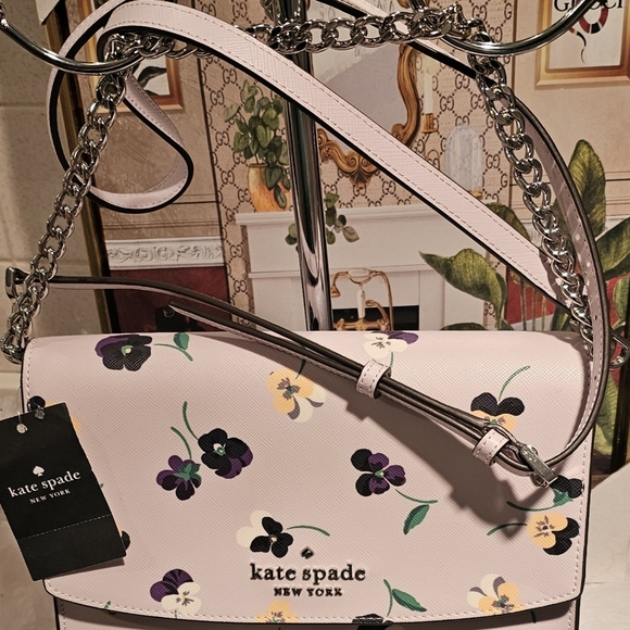 KATE SPADE Pansy Toss Prin Multi Convert Crossbody Bag - Picture 5 of 11